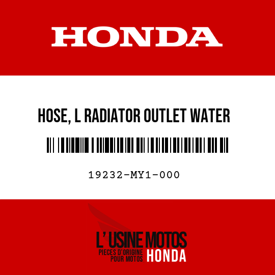 image de 19232-MY1-000 HOSE, L RADIATOR OUTLET WATER