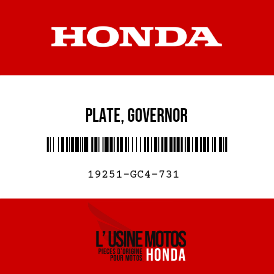 image de 19251-GC4-731 PLATE, GOVERNOR