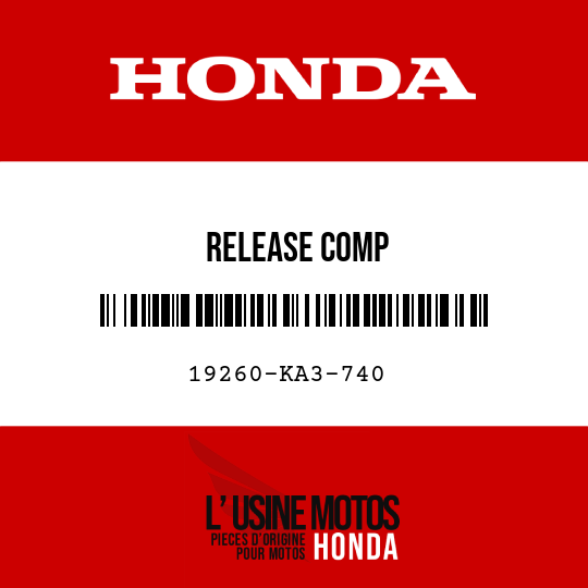 image de 19260-KA3-740 RELEASE COMP