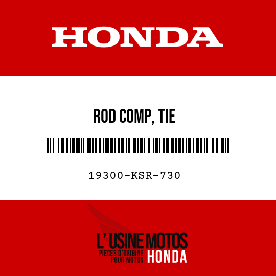 image de 19300-KSR-730 ROD COMP, TIE