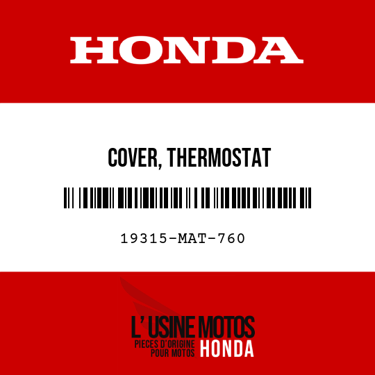 image de 19315-MAT-760 COVER, THERMOSTAT
