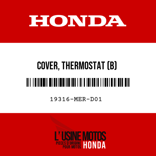 image de 19316-MER-D01 COVER, THERMOSTAT (B)