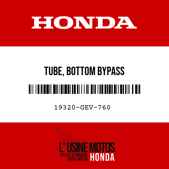 image de 19320-GEV-760 TUBE, BOTTOM BYPASS