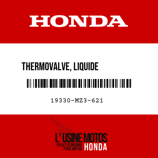 image de 19330-MZ3-621 THERMOVALVE, LIQUIDE          REFROIDISSEMENT CARBURATEUR
