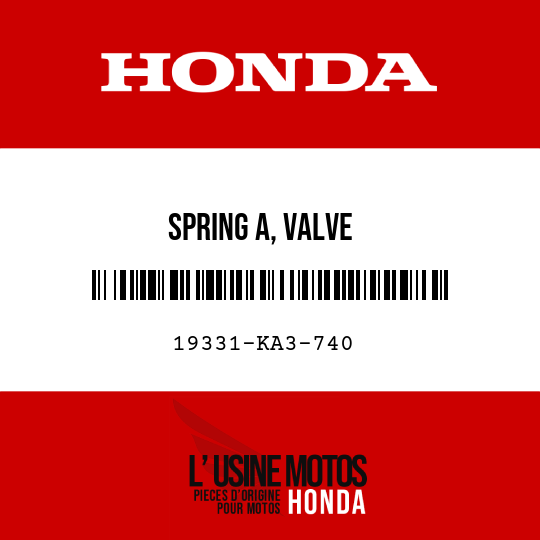 image de 19331-KA3-740 SPRING A, VALVE