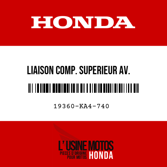 image de 19360-KA4-740 LIAISON COMP. SUPERIEUR AV.