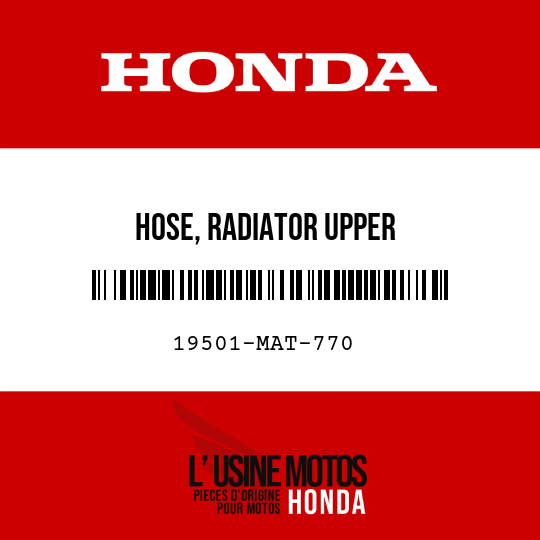 image de 19501-MAT-770 HOSE, RADIATOR UPPER