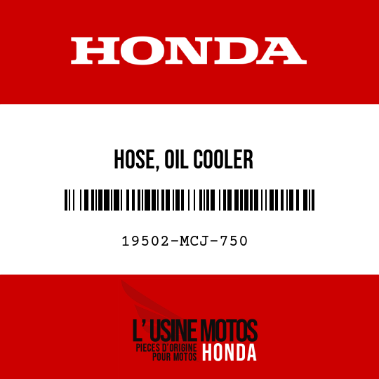 image de 19502-MCJ-750 HOSE, OIL COOLER