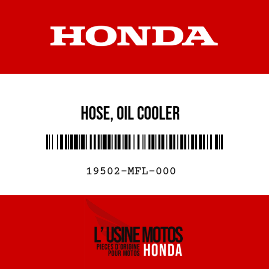 image de 19502-MFL-000 HOSE, OIL COOLER