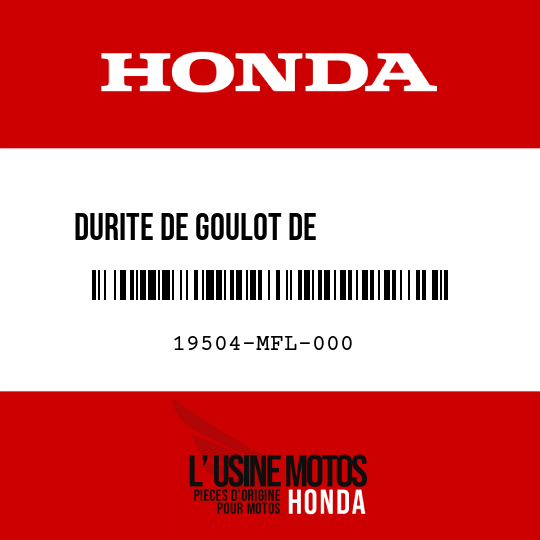image de 19504-MFL-000 DURITE DE GOULOT DE           REMPLISSAGE
