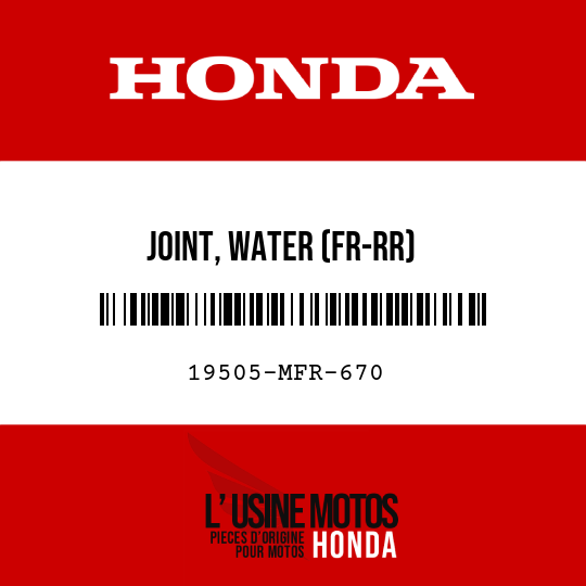 image de 19505-MFR-670 JOINT, WATER (FR-RR)