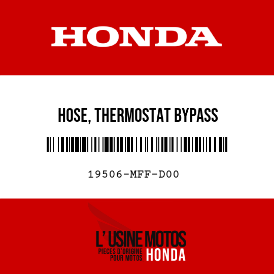 image de 19506-MFF-D00 HOSE, THERMOSTAT BYPASS