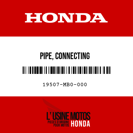 image de 19507-MB0-000 PIPE, CONNECTING