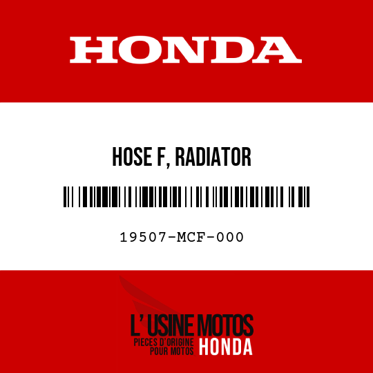 image de 19507-MCF-000 HOSE F, RADIATOR
