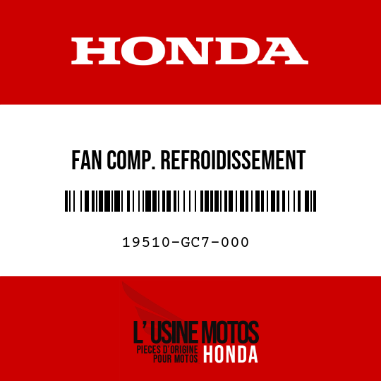 image de 19510-GC7-000 FAN COMP. REFROIDISSEMENT