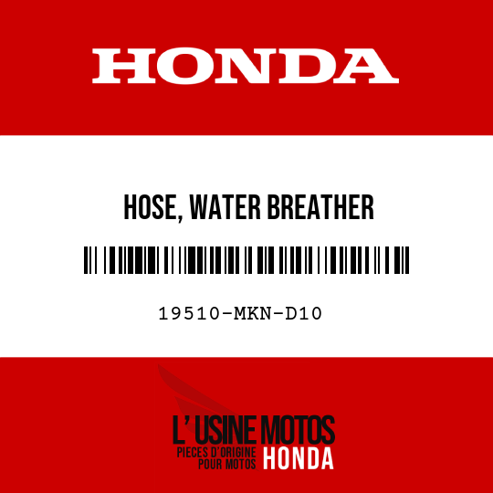 image de 19510-MKN-D10 HOSE, WATER BREATHER
