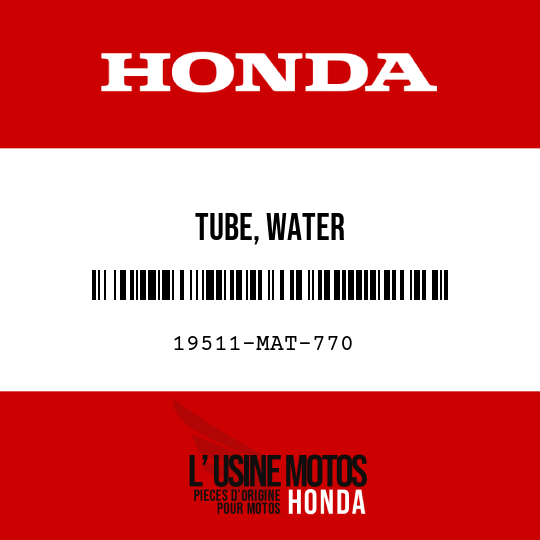 image de 19511-MAT-770 TUBE, WATER