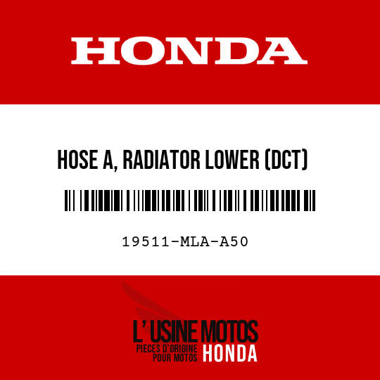 image de 19511-MLA-A50 HOSE A, RADIATOR LOWER (DCT)