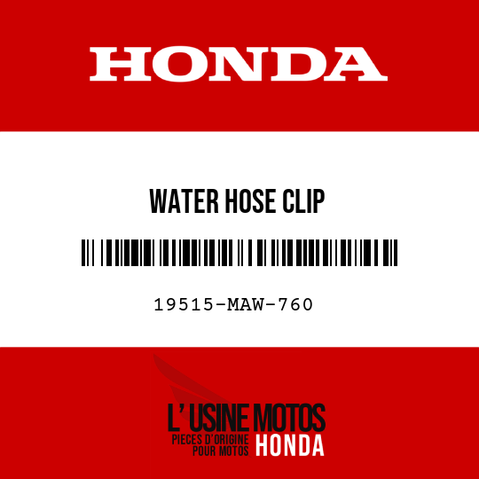 image de 19515-MAW-760 WATER HOSE CLIP