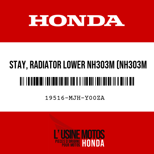 image de 19516-MJH-Y00ZA STAY, RADIATOR LOWER NH303M (NH303M MAT AXIS GRAY METALLIC)