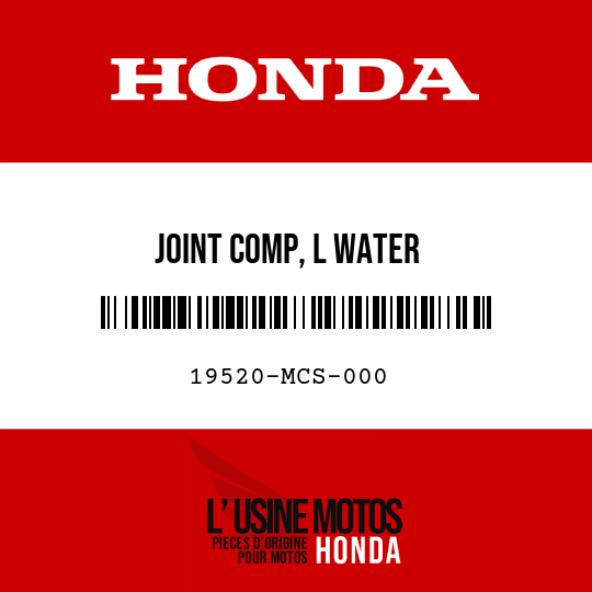 image de 19520-MCS-000 JOINT COMP, L WATER