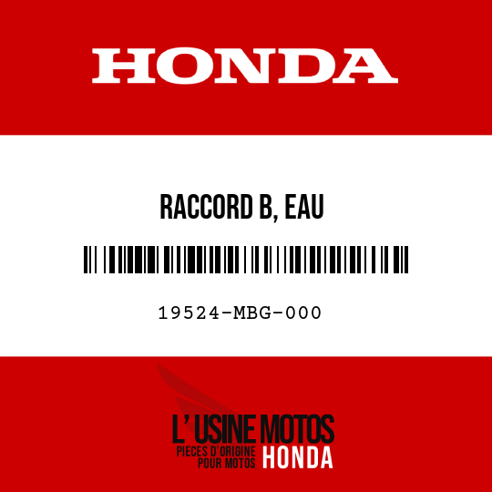 image de 19524-MBG-000 RACCORD B, EAU
