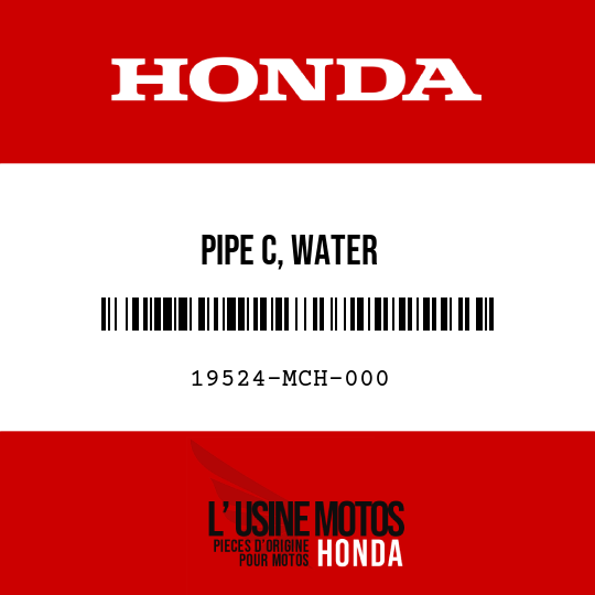 image de 19524-MCH-000 PIPE C, WATER