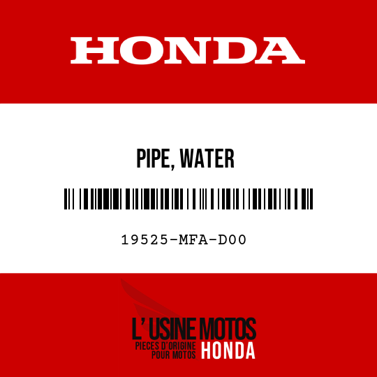 image de 19525-MFA-D00 PIPE, WATER