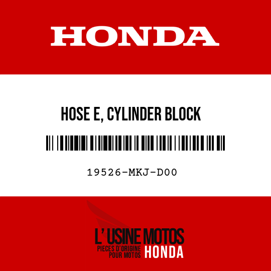 image de 19526-MKJ-D00 HOSE E, CYLINDER BLOCK