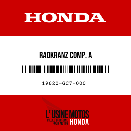 image de 19620-GC7-000 RADKRANZ COMP. A