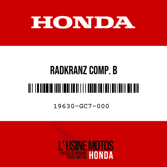 image de 19630-GC7-000 RADKRANZ COMP. B