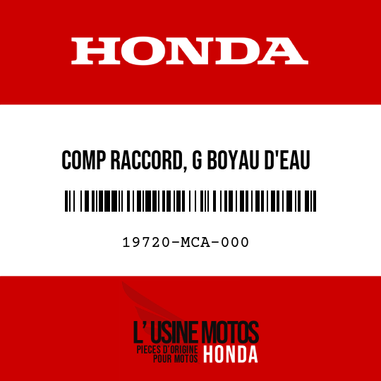 image de 19720-MCA-000 COMP RACCORD, G BOYAU D'EAU