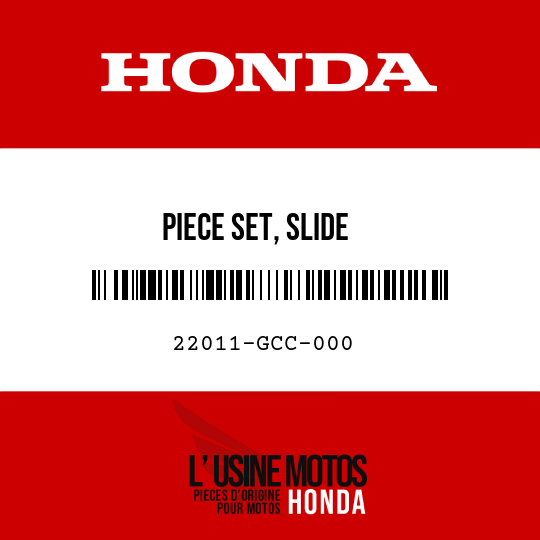 image de 22011-GCC-000 PIECE SET, SLIDE