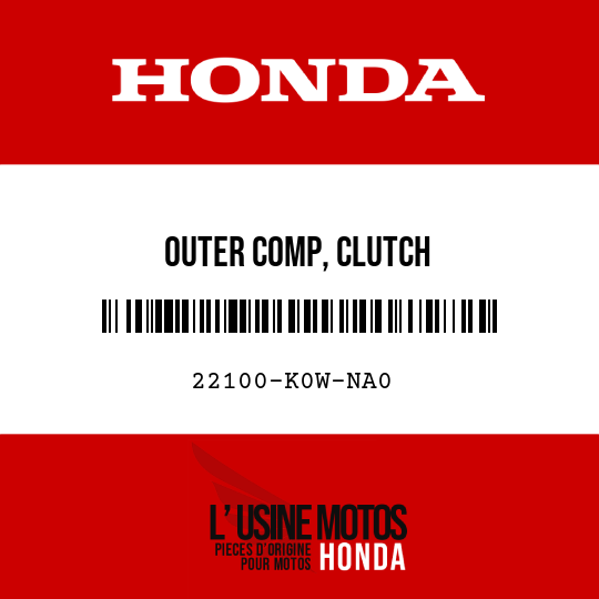 image de 22100-K0W-NA0 OUTER COMP, CLUTCH