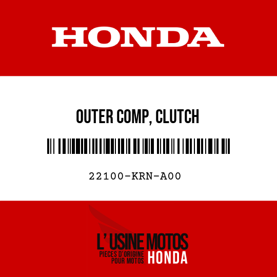image de 22100-KRN-A00 OUTER COMP, CLUTCH