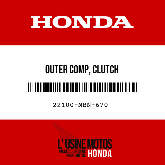 image de 22100-MBN-670 OUTER COMP, CLUTCH