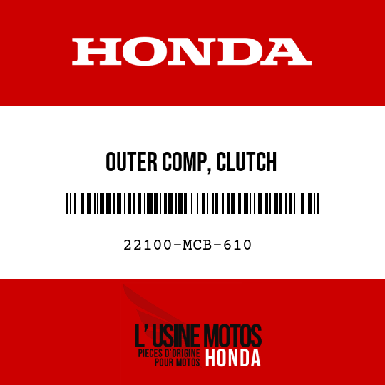 image de 22100-MCB-610 OUTER COMP, CLUTCH