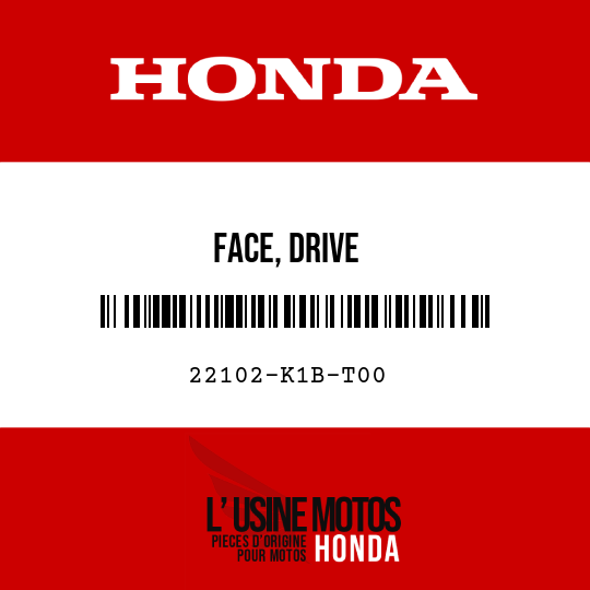 image de 22102-K1B-T00 FACE, DRIVE