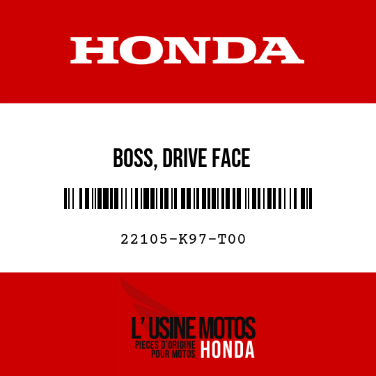 image de 22105-K97-T00 BOSS, DRIVE FACE