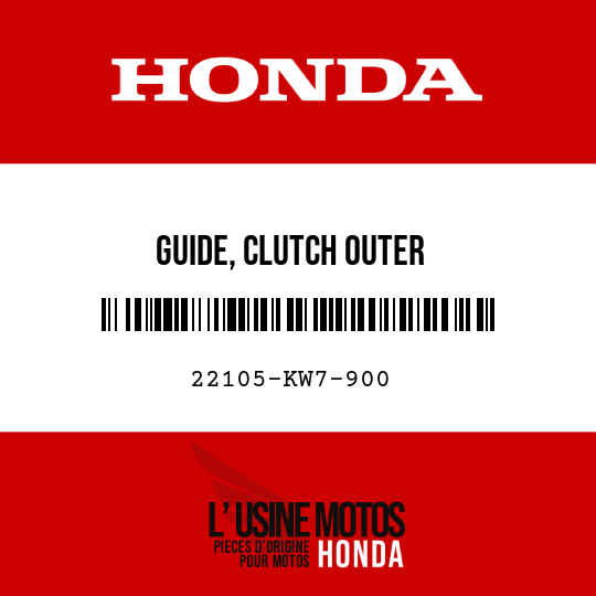 image de 22105-KW7-900 GUIDE, CLUTCH OUTER