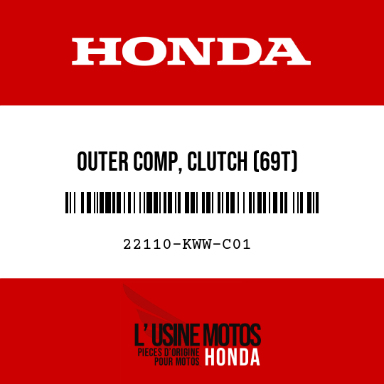 image de 22110-KWW-C01 OUTER COMP, CLUTCH (69T)