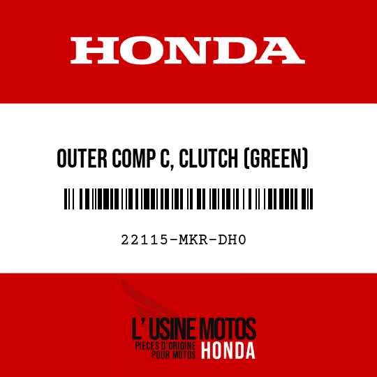 image de 22115-MKR-DH0 OUTER COMP C, CLUTCH (GREEN)