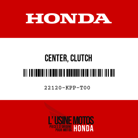 image de 22120-KPP-T00 CENTER, CLUTCH