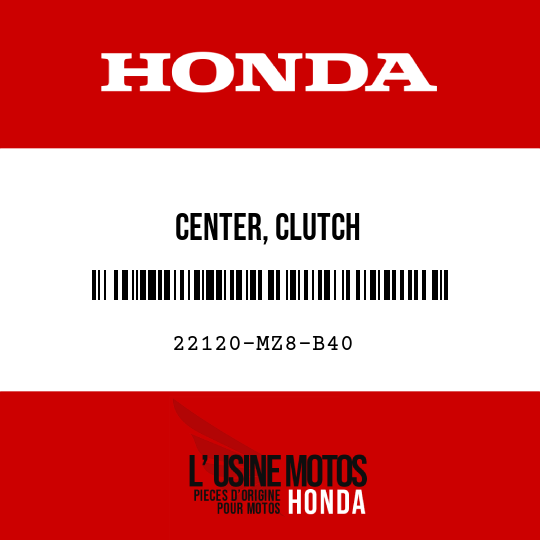 image de 22120-MZ8-B40 CENTER, CLUTCH