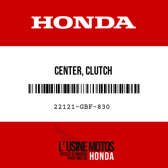 image de 22121-GBF-830 CENTER, CLUTCH