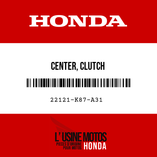 image de 22121-K87-A31 CENTER, CLUTCH