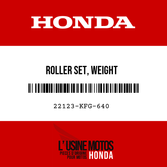 image de 22123-KFG-640 ROLLER SET, WEIGHT