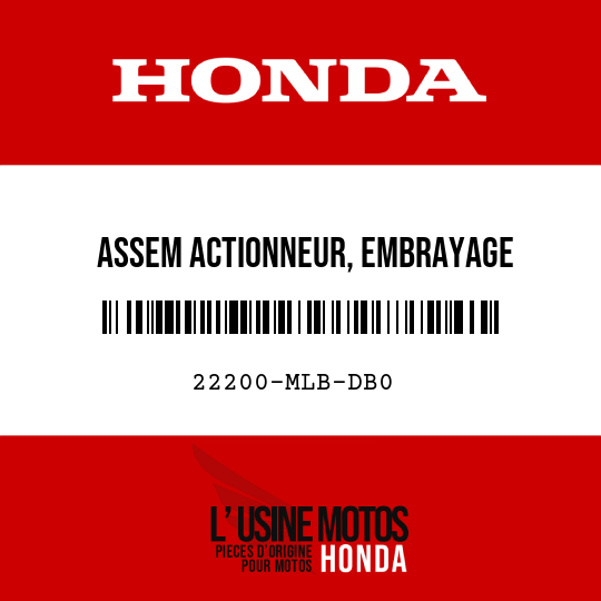 image de 22200-MLB-DB0 ASSEM ACTIONNEUR, EMBRAYAGE