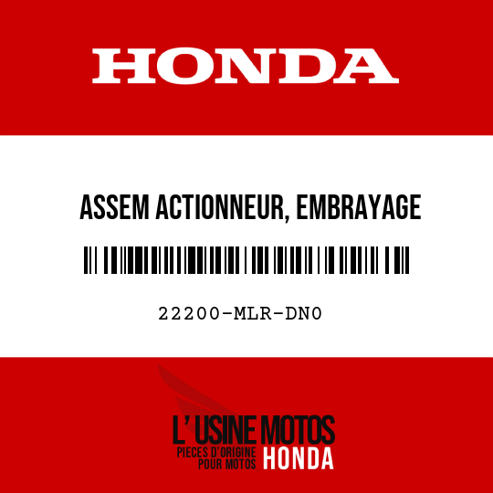 image de 22200-MLR-DN0 ASSEM ACTIONNEUR, EMBRAYAGE