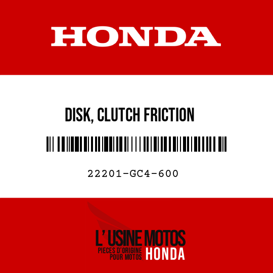 image de 22201-GC4-600 DISK, CLUTCH FRICTION